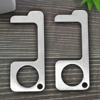 

Non-contact anti-virus keychain multi-function stainless steel epidemic prevention touch artifact