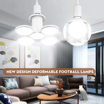 

Deformable E27 LED Bulb Football Led Garage Light Bulbs 220V Industrial workshop Lights 40w for Warehouse Factory Lighting