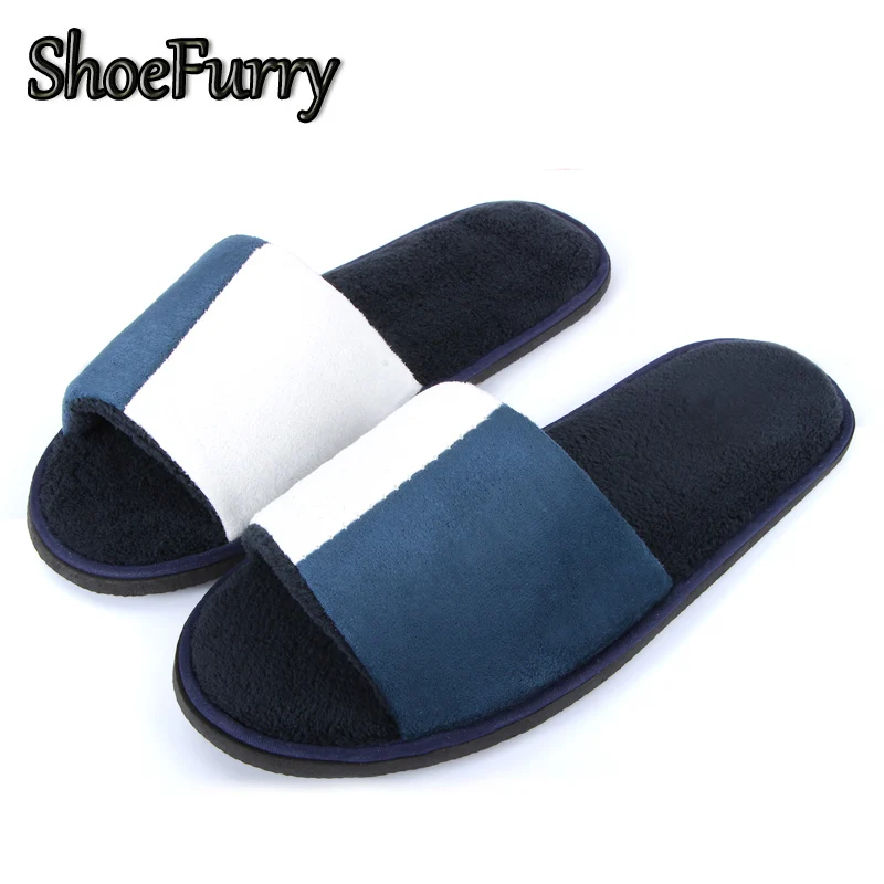 ShoeFurry зимние мужские повседневные хлопковые Туфли домашние комнатные тапочки