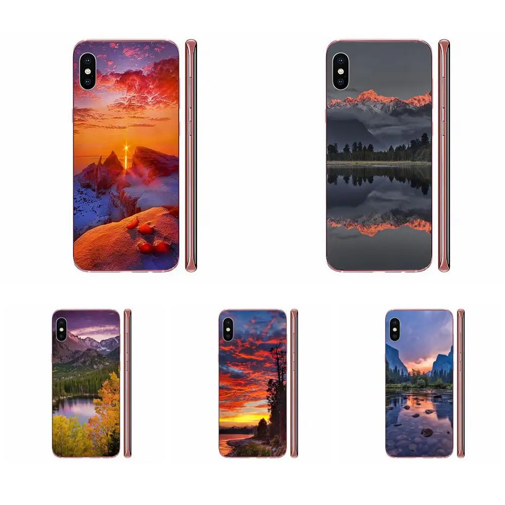 Гор Озеро Закат ландшафт купить для Huawei Honor 5C 5X 6A 6X 7 7A 7X 8 8A 8S 8X 9 10 30 Lite Pro Y6 II Y7 Y9 Prime 2019