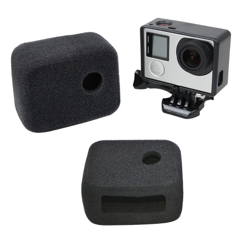 Лобовое стекло Губка крышка Рамка для Gopro Hero 4 3 ветрозащитная пена ветровое стекло ветровая Крышка для Go Pro Hero4 аксессуары для экшн-камеры