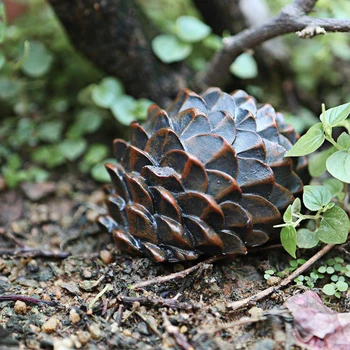 

Pinecone Shape Key Storage Box Resin Pine Cone Safe Hidden Key Organizer Jewelry Box Home Desktop Ornaments Garden Decoration