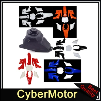 

Plastic Fender Fairing Kits + Petrol Gas Fuel Tank For Chinese 2 Stroke 47 49cc Apollo KXD Orion Mini Dirt Bike Motorcycle
