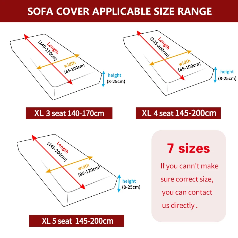 Floral Sofa Seat Cushion Cover Furniture Protector for Pets Kids Stretch Washable Removable Slipcover Sofa Slipcovers 1-5 Seat 3