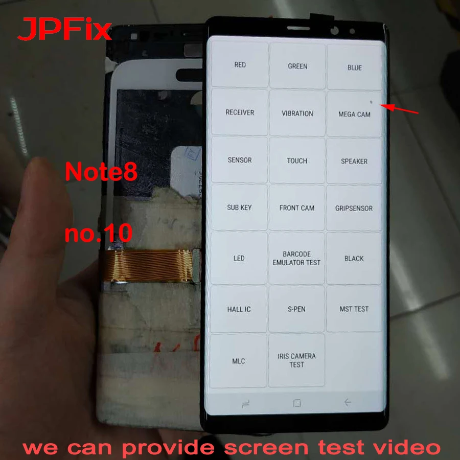 JPFix для Samsung Galaxy Note8 N950FD ЖК дисплей с сенсорным экраном в сборе дигитайзер рамкой