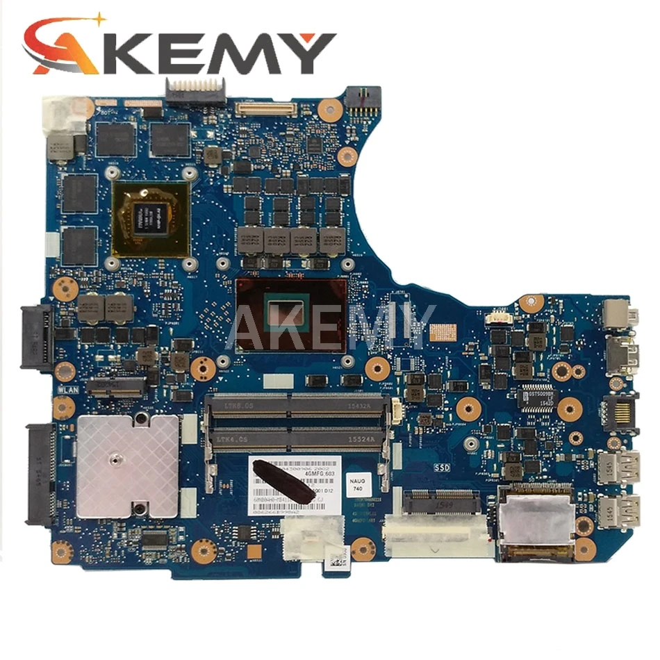 Akemy N551VW материнская плата для ноутбука ASUS ROG N551V G551V G551VW FX51V FX51VW оригинальная HM170 I7