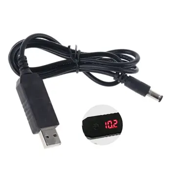 

QC3.0 USB to 5V-12V Adjustable Voltage 5.5x2.1mm Power Cable for WiFi Router LED