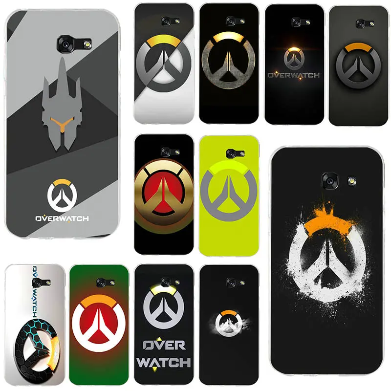 Jeu Overwatchs Logo TPU Phone Case for Samsung Galaxy J1 J2 J3 J4 J5 J6 J7 J8 2016 2017 2018 Prime Pro Soft Silicone | Мобильные