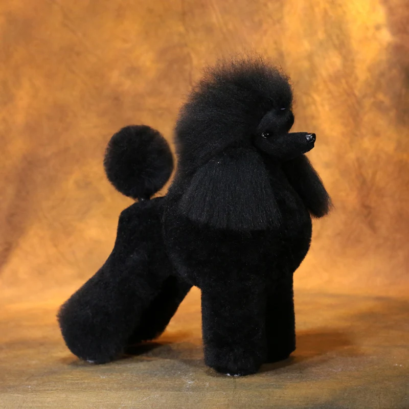 

Grooming Model Dog mannequin with Poodle Clip kit Poodle Lamb Clip Full Body Coat Black kit
