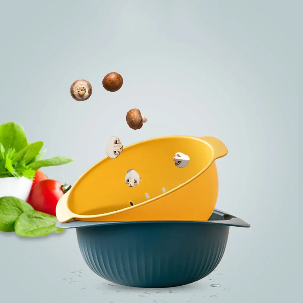 Двойная корзина для мытья чаши, Кухонное ситечко для мытья лапши, овощей, фруктов, хранения, высокое качество, поддержка,, Прямая поставка