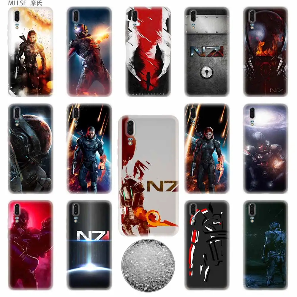 N7 Mass Effect TPU Soft Phone Case For Huawei P50 P40 P30 P20 Pro Lite p30lite p50lite P samrt Z 2020 2019 Cover | Мобильные