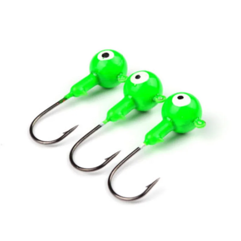 10pcs Fishing Hooks Lead Head Fish High Carbon Steel Catching Ocean river