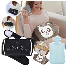 

2Pcs/Set Hot Water Bottle Belt Hand Warmer Set Hot Water Bag Hot Water Gourd Bottle Heater Kawaii Water Bottle Bolsa Feminina #Z