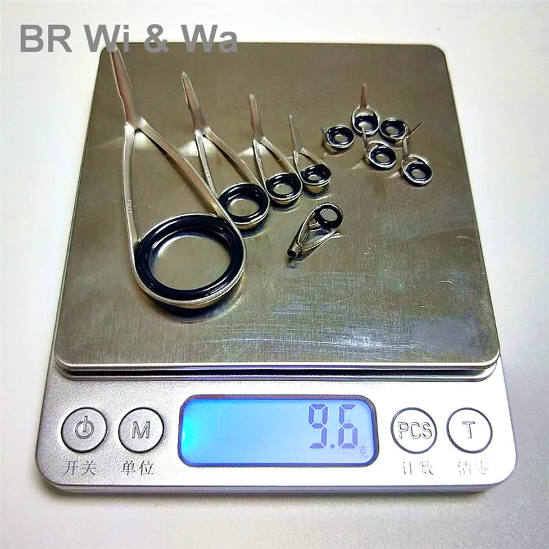 후지 KL 가이드 키트 농어 막대 낚싯대 고품질 가이드 키트 Alconite 링 가이드 세트 1 세트 10pcs 9.6g