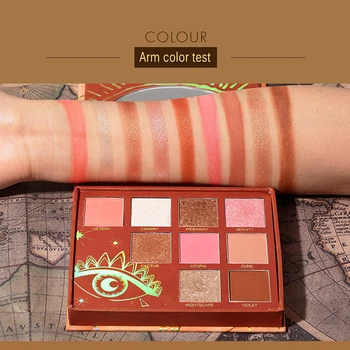 

9 Color Glitter Matte Eyeshadow Palette Makeup Glitter Pigment Smoky Eyeshadow Palette Waterproof Cosmetics New Arrival