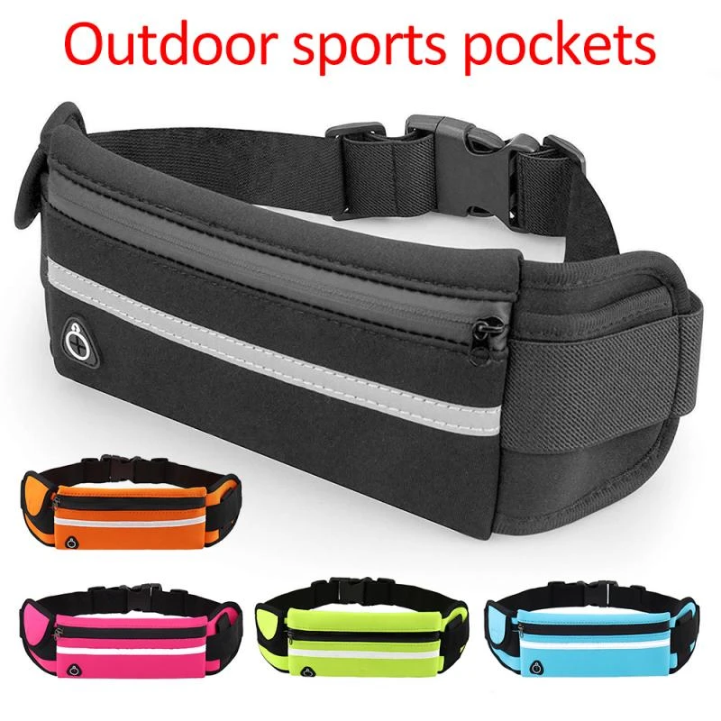 Zipped Sports Running Jogging Waist Travel Bum Bag Phone Keys Mobile Money Belt