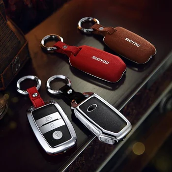 

Suede + zinc alloy Car Remote Car Key Case Cover For Kia KX3 KX5 K3S RIO Sportage Ceed Sorento Cerato Forte L521