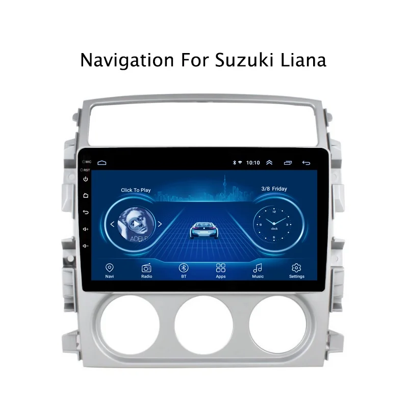 

9" Super Slim Touch Screen Android 9.1 Car radio GPS Navigation for Suzuki LIANA 2007 Stereo Multimedia Bluetooth wifi head unit