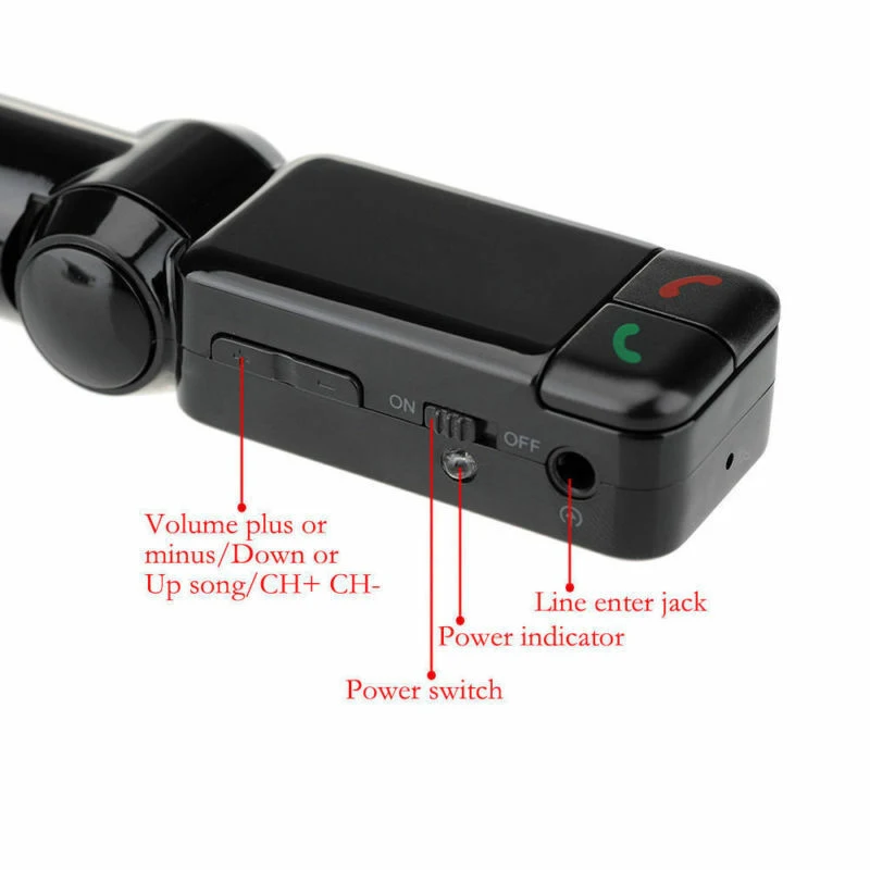 ЖК-автомобильный комплект Bluetooth fm-передатчик MP3-плеер 3,5 мм Aux USB зарядное устройство для устройства Handsfree изготовлен из высококачественного материала, прочный