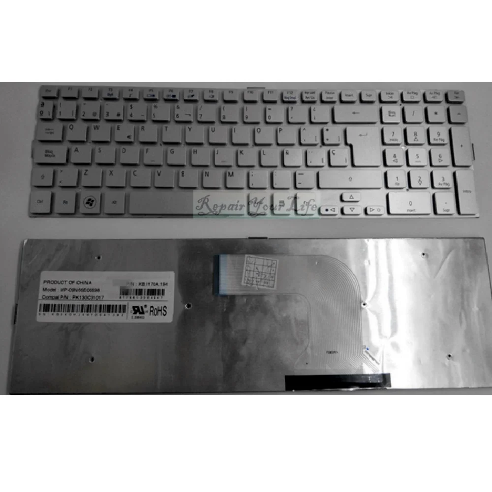 Хорошая сменная клавиатура для Acer 5943G 5943 5950 5950g SP/LA испанская латинская версия