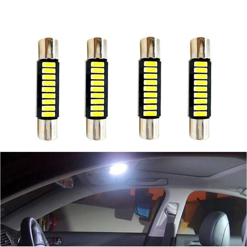 Ruiandsion - 2 Pack 29mm Festoon LED Bulbs DC 12V 4014 9SMD 6000K - Foto 6