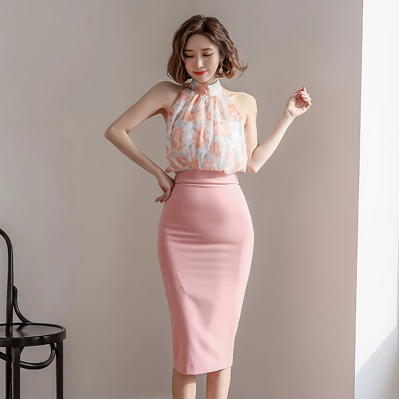 Chiffon pencil skirt Clearance
