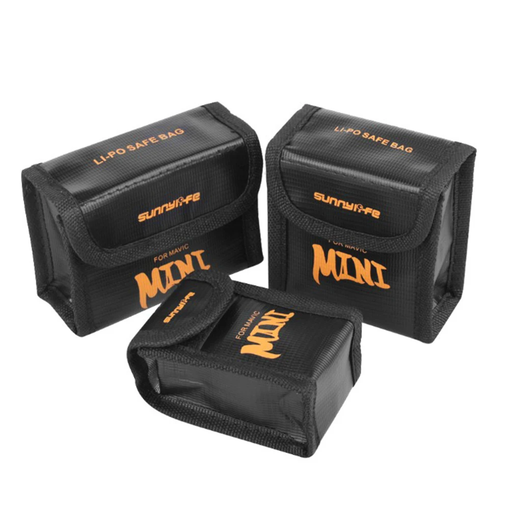 Super Sale GZX For DJI Mavic Mini Battery Explosion-proof Bag Sunnylife Tray Battery Bag for DJI Mavic Lithium Battery Charging Safety Bag 