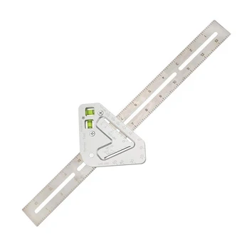 

Multifunctional Triangular Ruler Woodworking Combination Square Angle Ruler Marking Tools Car Styling