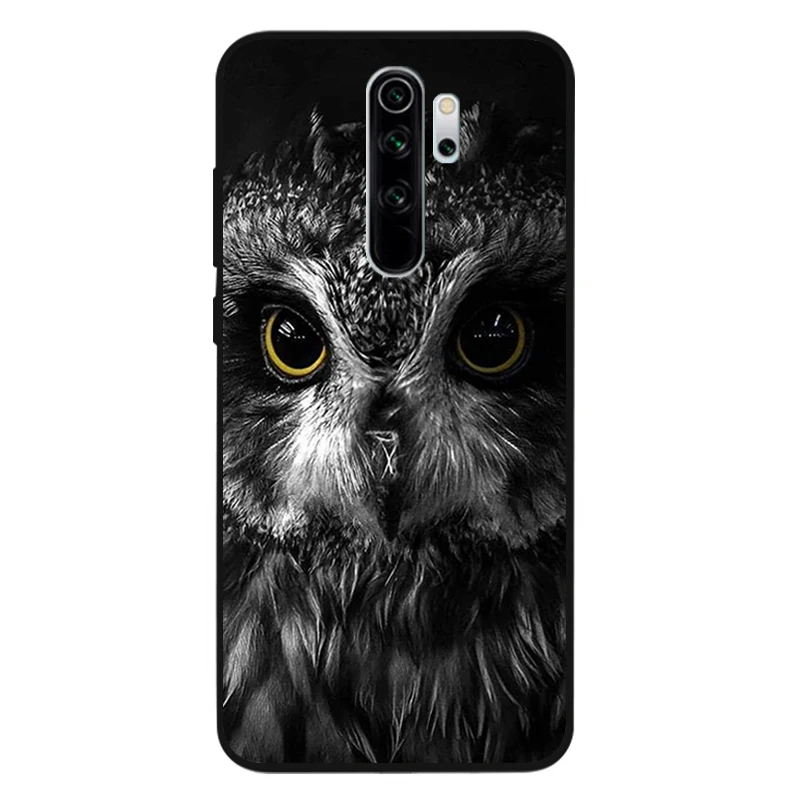 Animal Owl Phone Case For Xiaomi Redmi note 9 8 7 6 5 4 Pro S for redmi 4A 4X 5 Plus 5A 7A Cover cases for xiaomi blue