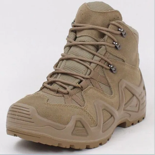 Army Fans Outdoor Mens Military Combat Tactical Desert Boots Male Field Hunting Hiking Climbing Training  Non-slip Sports Shoes 1