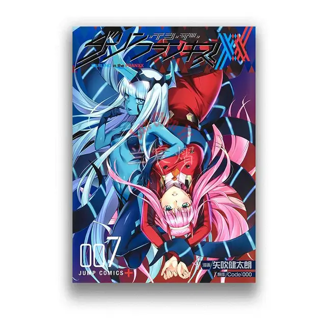 Japan Romance Sci-Fi Mecha Darling in The Franxx Anime Zero Two Poster  Polyester Wall Art Tapestry Decorative Bedroom - AliExpress