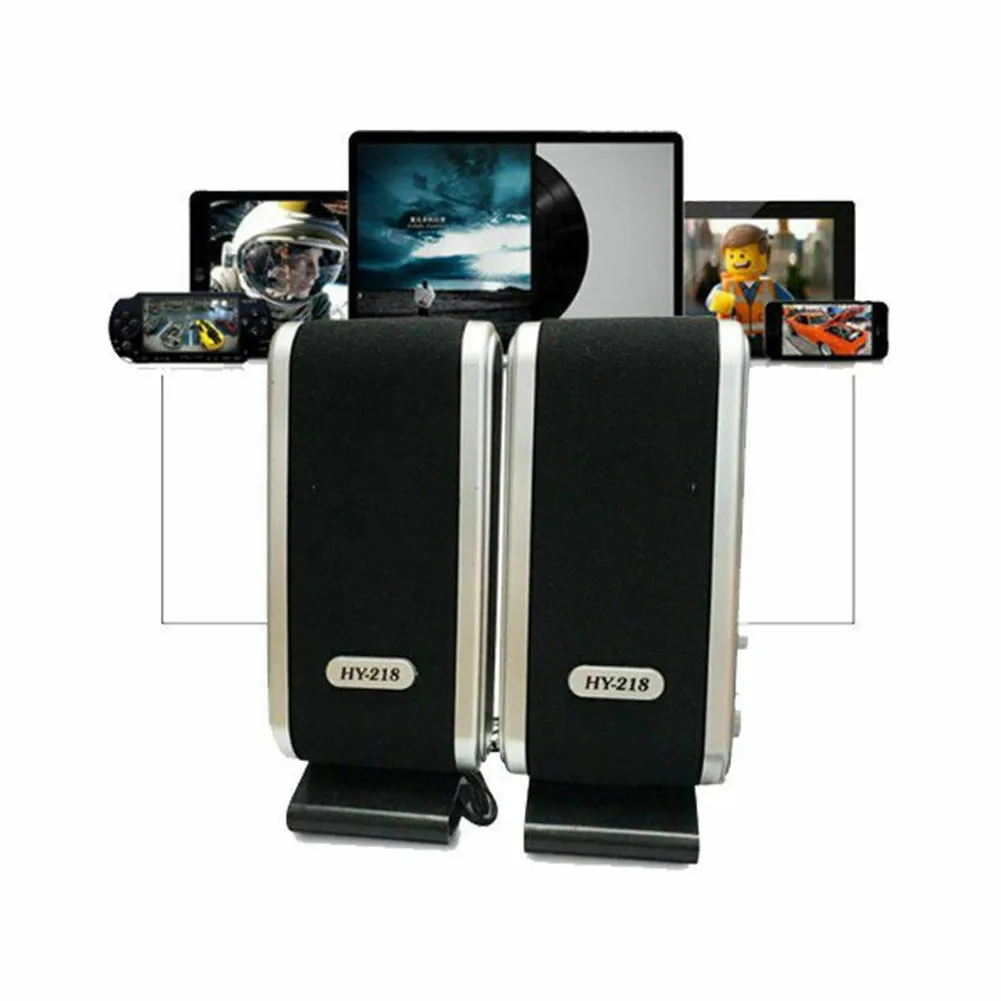 USB Wired Computer Speakers 2 Pieces PC Horns for Laptop Desktop Phone Audio Speaker Multimedia Loudspeaker