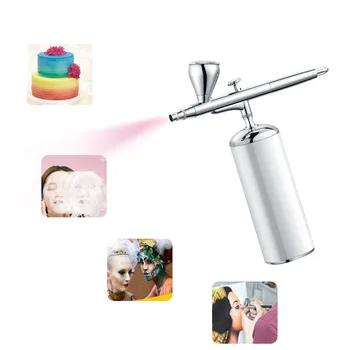 

Dual Action Airbrush Mini Kit Compressor Air Brush Protable 0.3mm Nozzle Paint Spray Gun For Cake Decorating Makeup Tattoo Nail