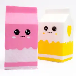 Игрушка в виде бутылки из-под молока, может коробка поднимающийся нажимать рулон подарок милые снятие стресса игрушки slime мягкими