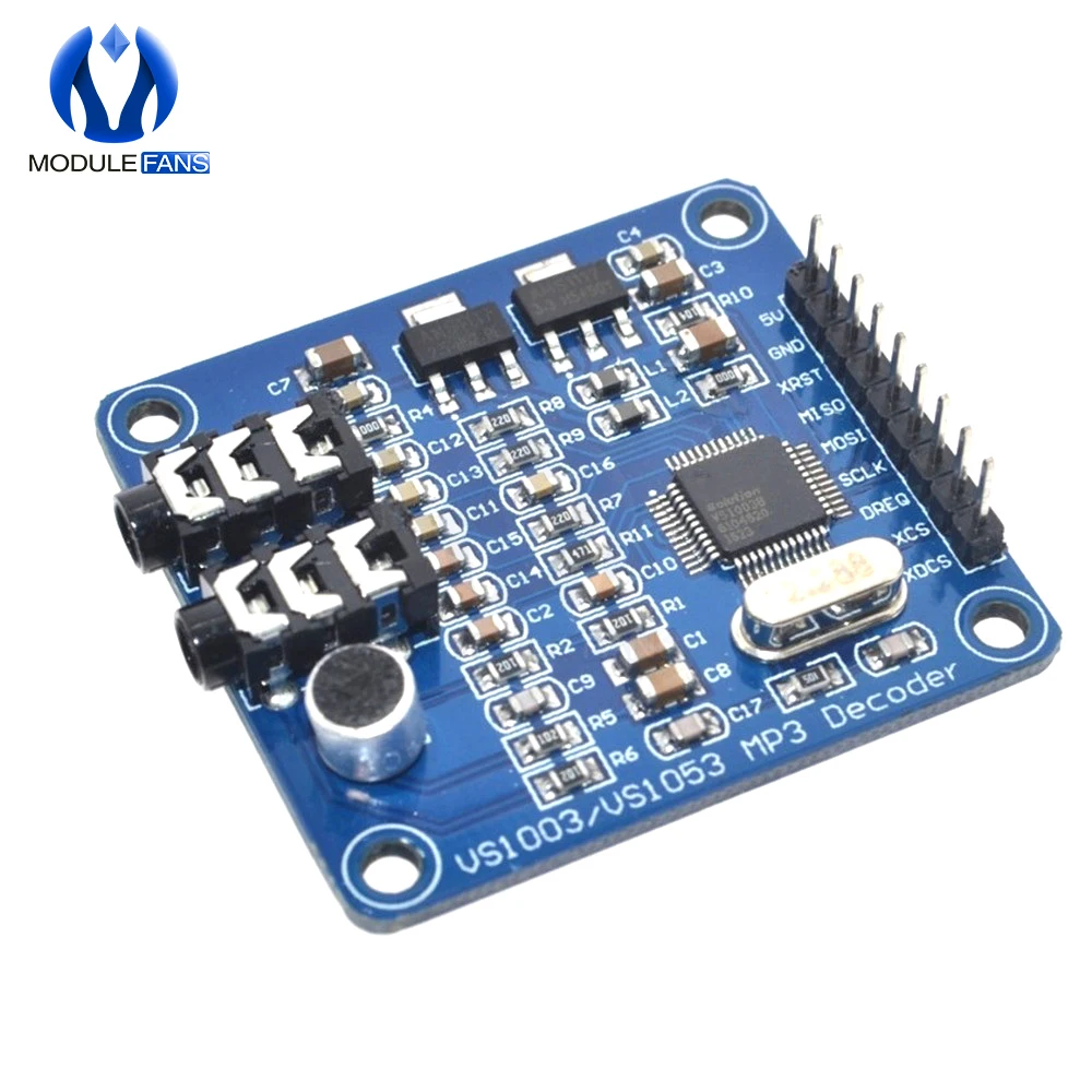 VS1003 аудио декодирующая плата MP3 WMA WMV MIDI SP декодер ADPCM кодировщик 16 бит DAC
