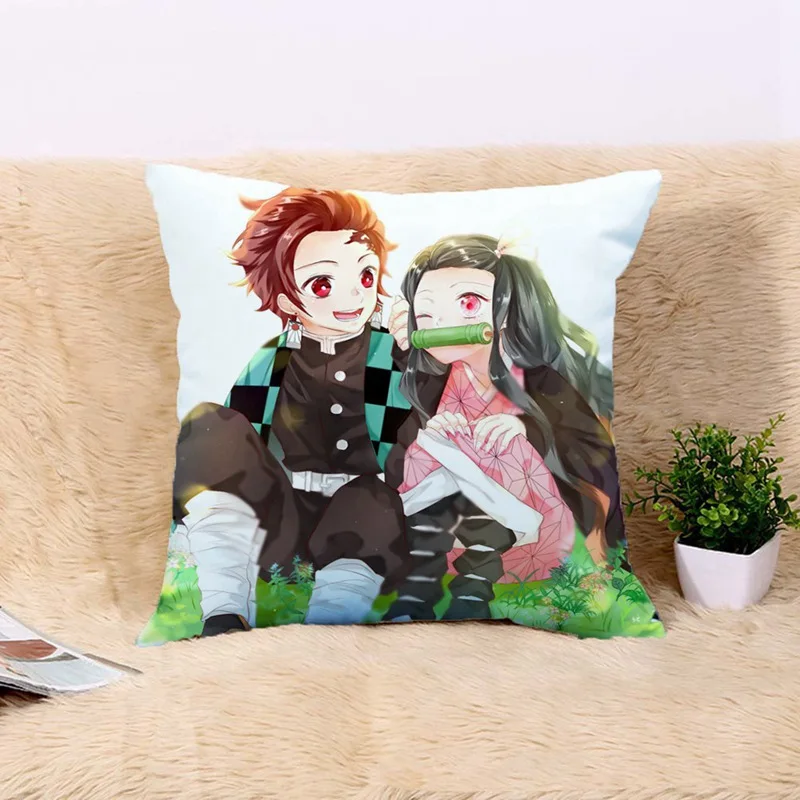 Аниме демон убийца Kimetsu No Yaiba Kamado Tanjirou Косплей Подушка для гостиной Подушка современная домашняя декоративная 35*35 см