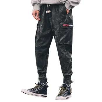 

Harem Pants Camouflage Overalls Men's Fashion Pant Casual Loose Straight Cargo Plus Size Hip Hop Pants for Man Corduroy NN50CK
