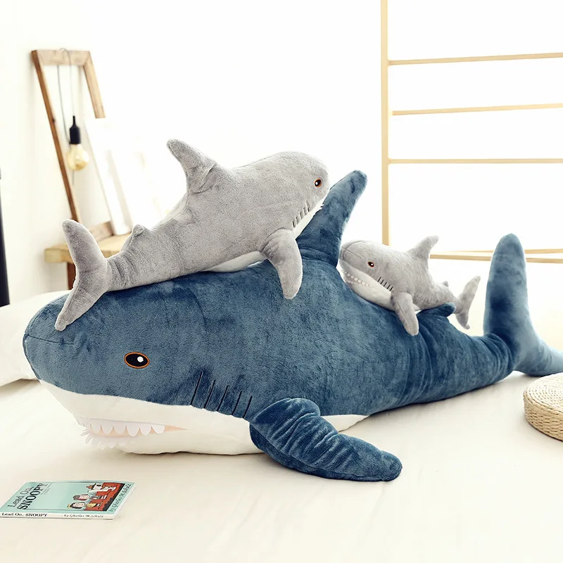Большая плюшевая Акула КИТ-Игрушка мягкая подушка-Акула кукольная диванная подушка, игрушки для сна, моделирование животных для детей