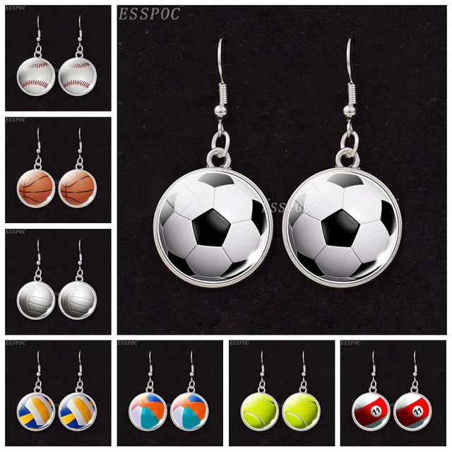 Ball Sports Earrings Creative Golf Acrylic Earrings Fans Jewelry Gifts -  AliExpress