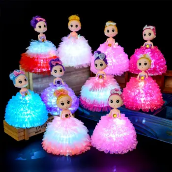 

Night Light for Children Cute Doll Baby Night Lamp Home Christmas Decorative Lamp 10 Piece Kid Bedside Lamp Girls Gifts