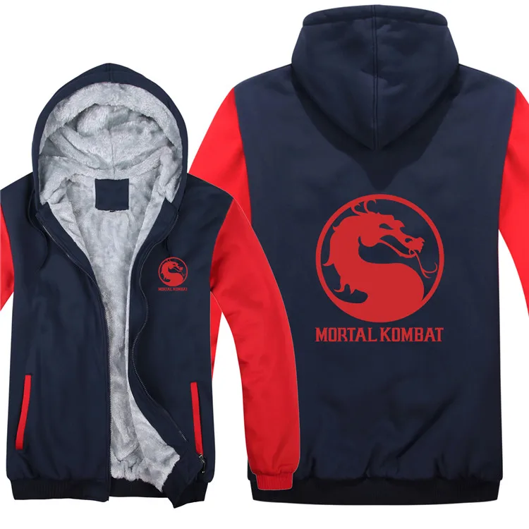 Mortal Kombat толстовки мужские модные пальто пуловер теплая куртка Mortal Kombat Кофты мужские тканевые HS-030