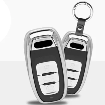 

Car key case for audi a3 8p 8v a4 b8 b7 b5 b9 a5 a1 q7 q5 a6 4f c6 c5 c7 c4 tt q3 s3 a7 a8 100 c4 tt 8n holder shell cover auto