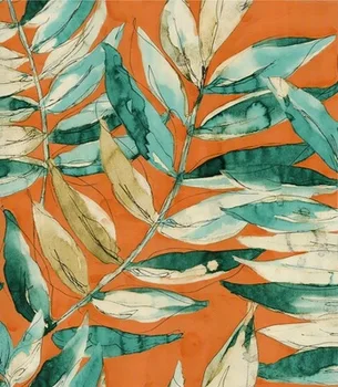 

TV Sofa background wall bedroom hotel decoractiveColorful wallpaper garden new Chinese ink painting leaves creative wallpaper