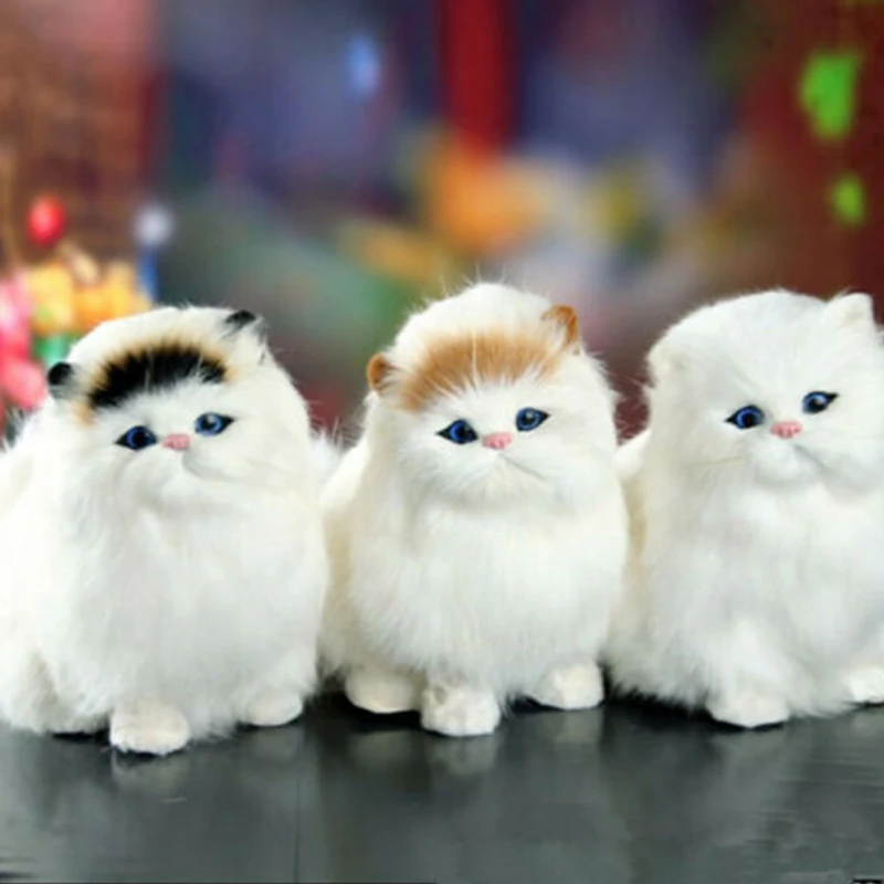 Имитация кошки плюшевая игрушка милая кошка кукла подарки для дома офиса декор