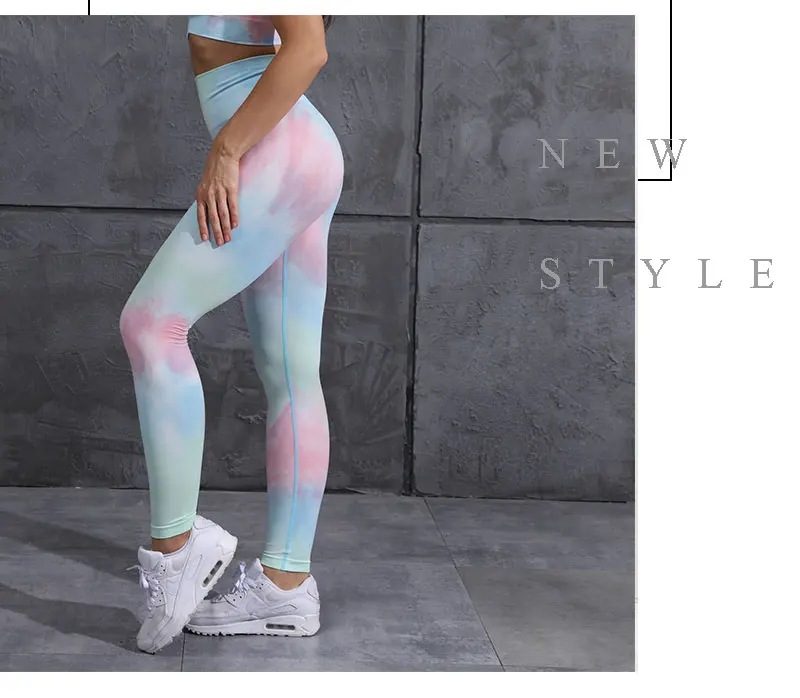 NEW Dyeing Seamless yoga set gym fitness clothing sportswear high waist gym leggings suit sports bra sports suits yoga top 2020