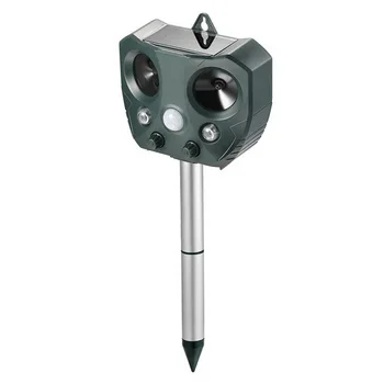 

Ultrasonic Solar Power Pest Repeller Outdoor Garden Cats Dog Fox Animal Repellent Tool TB Sale