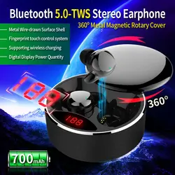 TWS-X30 беспроводные наушники V5.0 Bluetooth наушники IPX5 Водонепроницаемая гарнитура HD отпечаток пальца сенсорная гарнитура с зарядным устройством