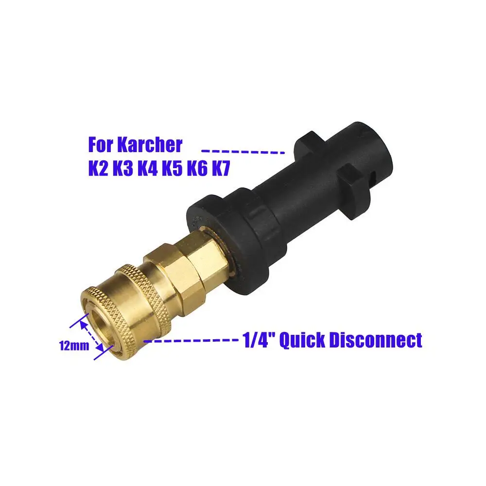 High Pressure Washer Gun Adapter 1/4 Spray Nozzle Tips Sets Brass Female  Quick Connector for Karcher k2 k3 k4 k5 k6 K7