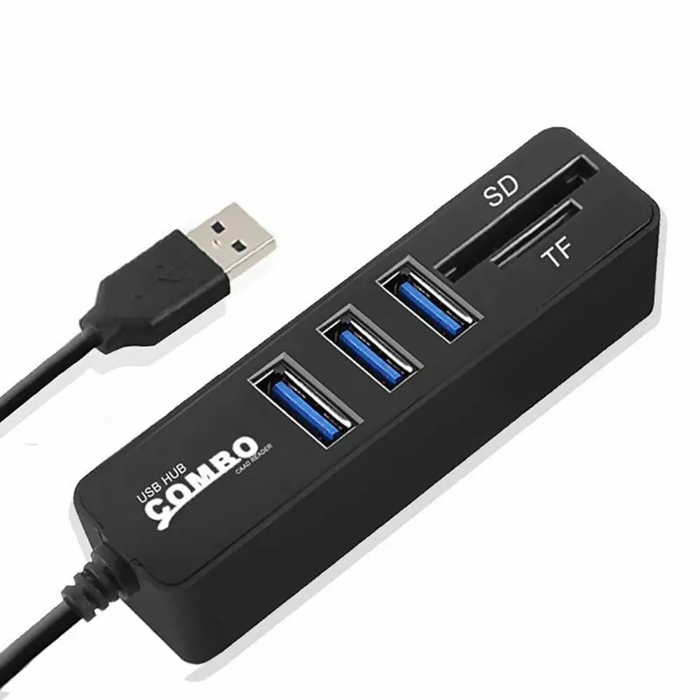 USB 2 0 устройство для чтения SD/TF-карт с 3 портами | Компьютеры и офис