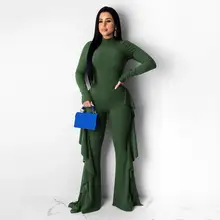 Ruffles Womens Jumpsuit Casual Solid Fashion Long Sleeve Back Hollow Out Winter Autumn Party Jumpsuit Ropa Mujer 2020 New Hot E Ruffles Womens Jumpsuit Casual Solid Fashion Long Sleeve Back Hollow Out Winter Autumn Party Jumpsuit Ropa Mujer 2020 New Hot E